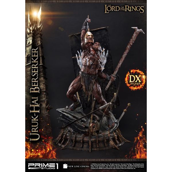 Estatua Uruk Hai Berserker Deluxe El Señor de los Anillos