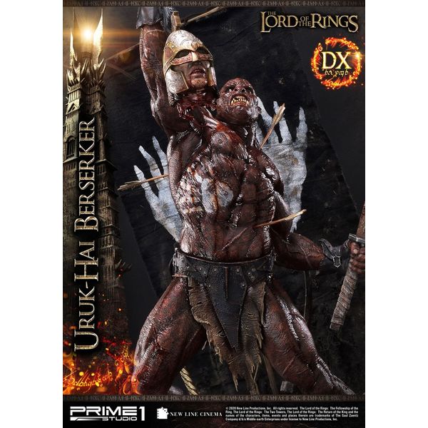 Estatua Uruk Hai Berserker Deluxe El Señor de los Anillos