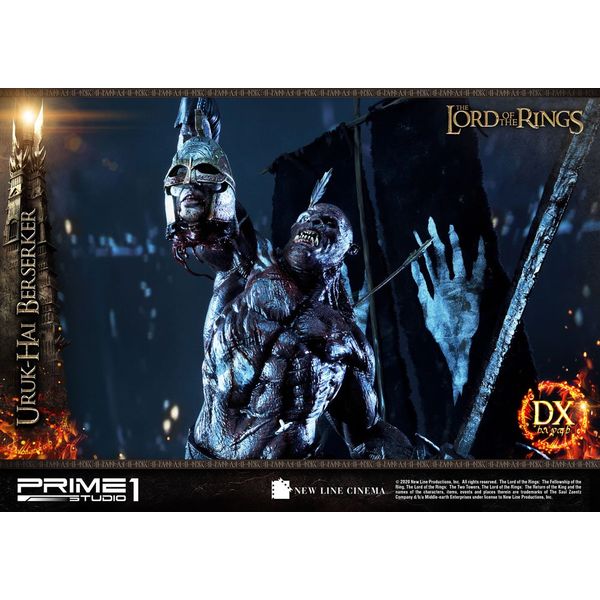 Estatua Uruk Hai Berserker Deluxe El Señor de los Anillos
