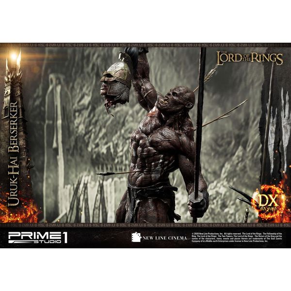 Estatua Uruk Hai Berserker Deluxe El Señor de los Anillos