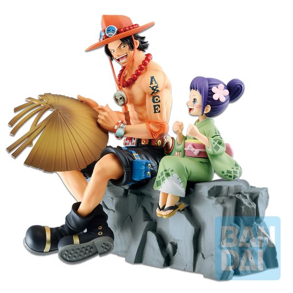 Ace & Otama Emorial Vignette Figure One Piece Wano Kuni Second Act Ichibansho