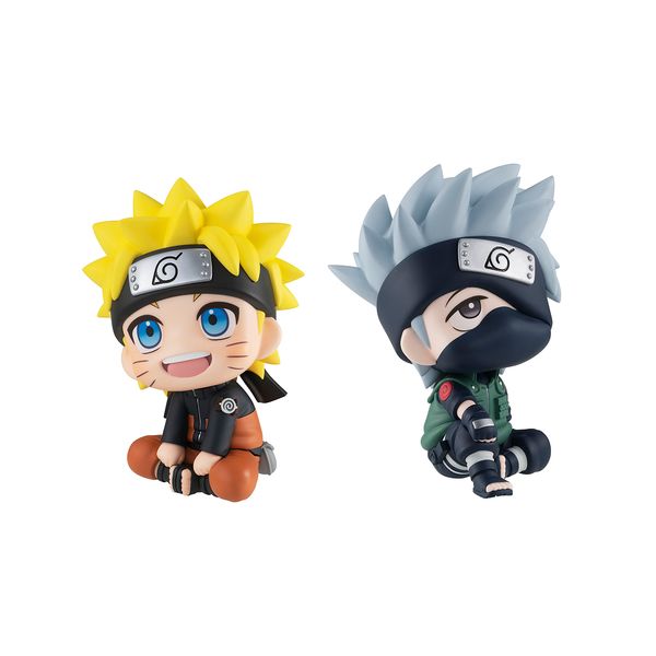 Uzumaki Naruto & Hatake Kakashi Figure Naruto Shippuden Look Up Series Set