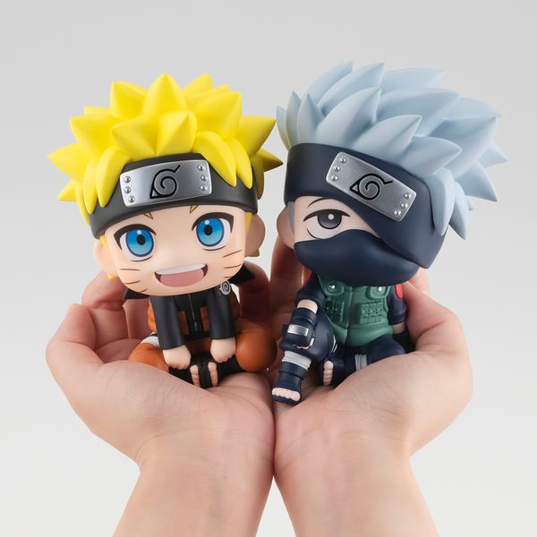 Uzumaki Naruto & Hatake Kakashi Figure Naruto Shippuden Look Up Series Set