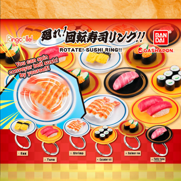 Gashapon RINGCOLLE! ROTATE! Sushi Ring! (Random)