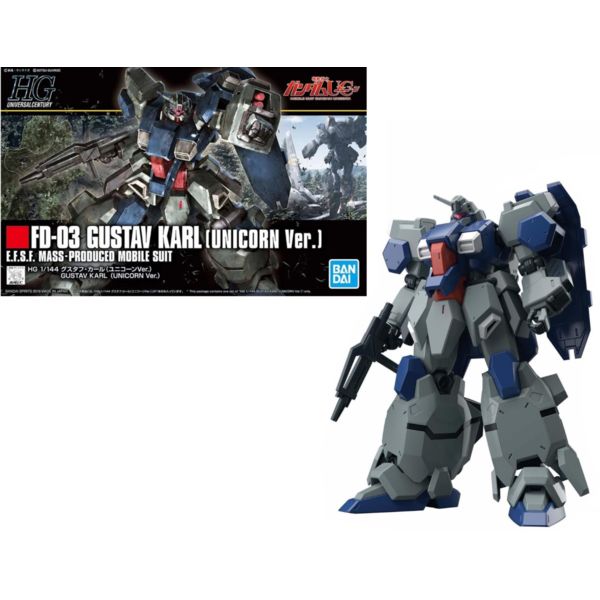Model Kit FD-03 Gustav Karl Unicorn Ver Gundam HGUC