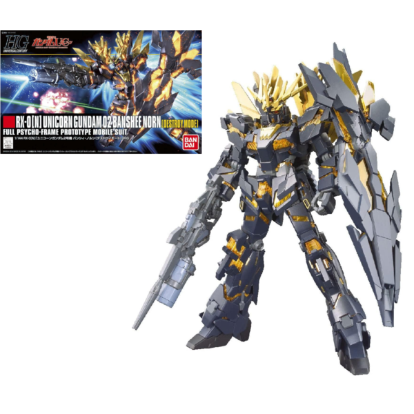 RX-0N Unicorn Gundam 02 Banshee Norn Destroy Mode Model Kit HGUC