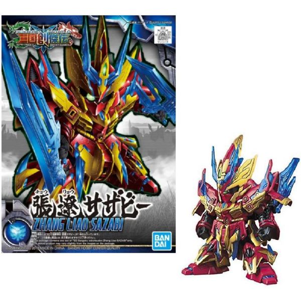 Model Kit Sangoku Soketsuden Zhang Liao Sazabi Gundam SD