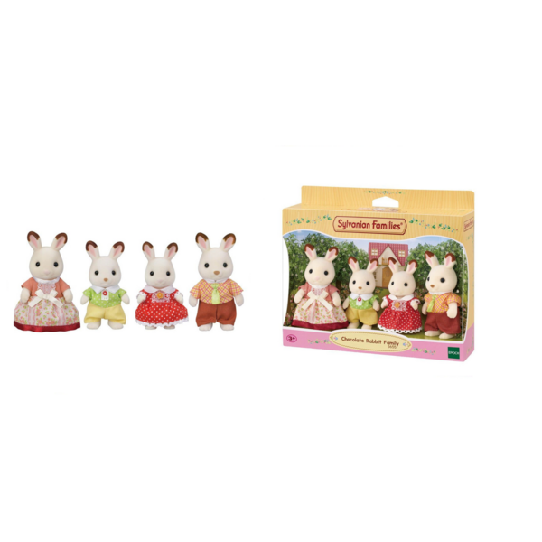 Set Figuras Sylvanian Families 5655: Chocolate Rabbit Family