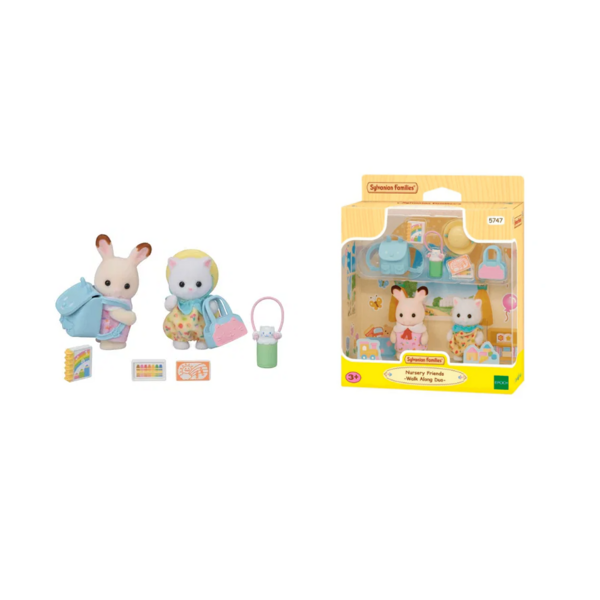 Set Figuras Sylvanian Families 5747: Nursery Friends Walk Along Duo