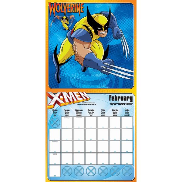 XMen Calendar 2022 Marvel Comics Kurogami