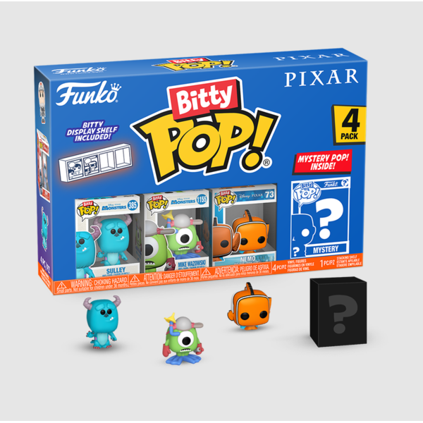 Monsters, Inc. Funko Bitty Pop Disney Pixar 4 Pack