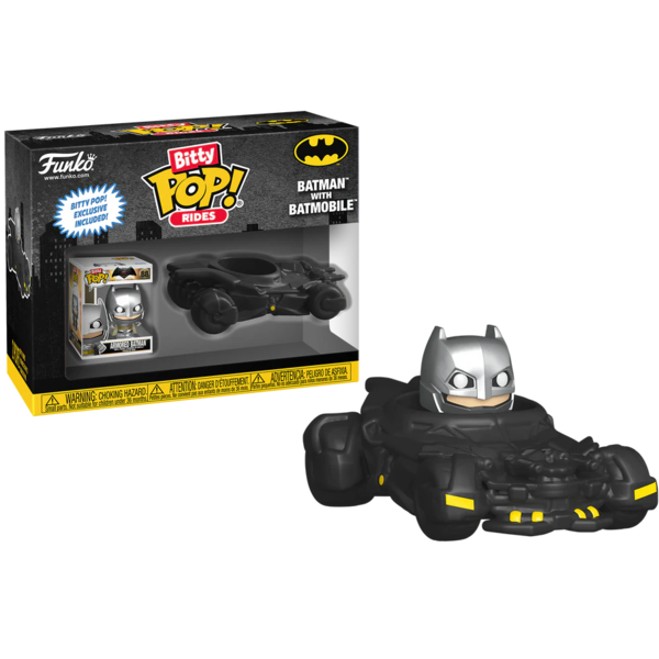 Funko Bitty Pop Rides Batman y Batmóvil DC Cómics