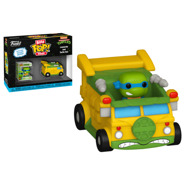 Funko Bitty Pop Rides Leonardo & Turtle Van Teenage Mutant Ninja Turtles TMNT