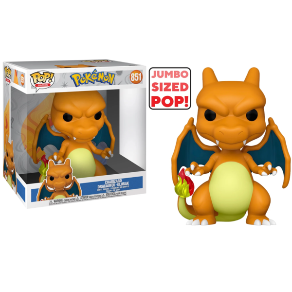 Charizard Pokémon Super Sized Jumbo Funko POP! Games 851