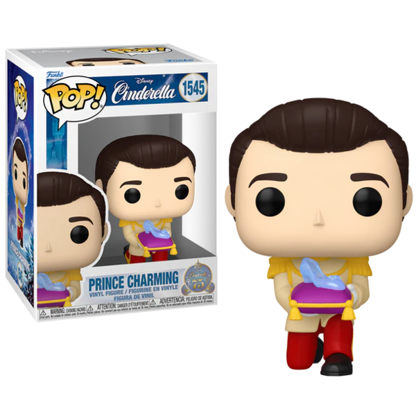 Funko El Príncipe Encantador y Zapato Cristal La Cenicienta 75 Aniversario Disney POP! 1545