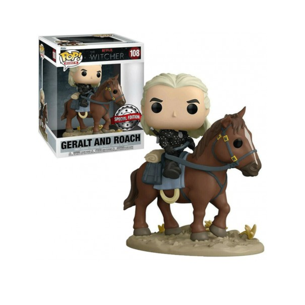 Geralt of Rivia and Sardinilla Funko Pop The Witcher Rides 108 Special Edition