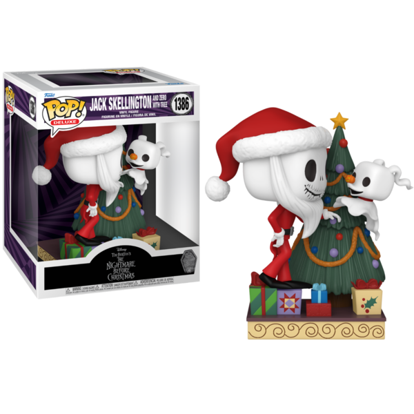 Jack Skellington & Zero Christmas Tree Árbol de Navidad The Nightmare Before Christmas Disney Funko POP! Deluxe 1386