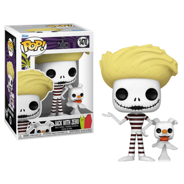 Funko Jack Skellington y Zero Beach Pesadilla Antes de Navidad Disney POP! 1470