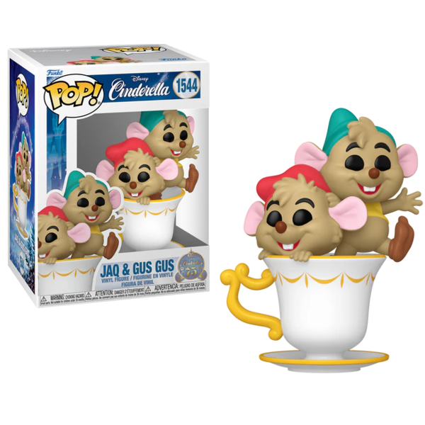 Funko Jaq y Gus Gus La Cenicienta 75 Aniversario Disney POP! 1544