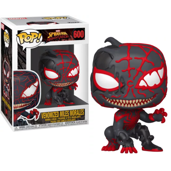 Venomized Miles Morales Spiderman Marvel Comics Funko POP! 600