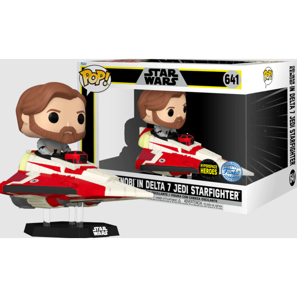 Obi-Wan Kenobi & Delta 7 Starfighter Star Wars Funko POP! Rides Super Deluxe 641