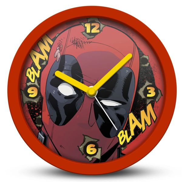 Blam Blam Deadpool Wall Clock Marvel Comics