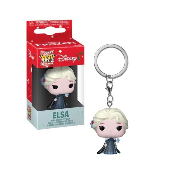 Elsa Christmas Frozen Disney Keychain Funko Pocket POP!