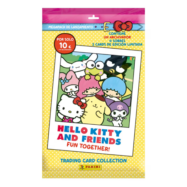 Hello Kitty and Friends Panini Megapack Folder & 4 Booster Trading Card Collection