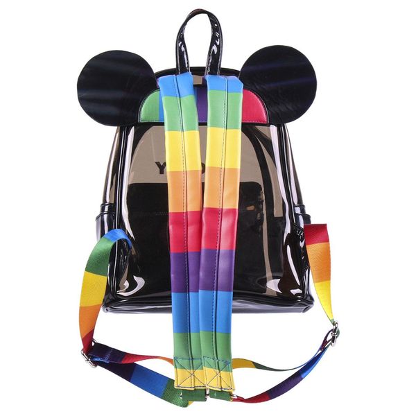 Mochila Mickey Mouse Pride Transparente Disney