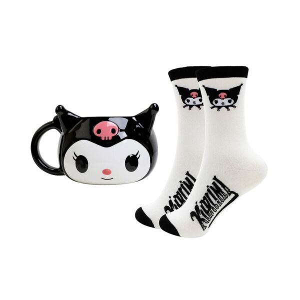Kuromi 3D Mug & Socks Set Sanrio