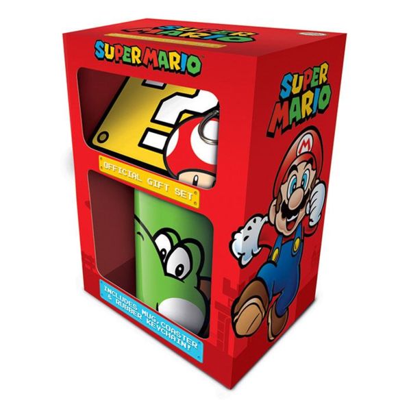 Yoshi Super Mario Nintendo Mug Keychain and Coaster Set