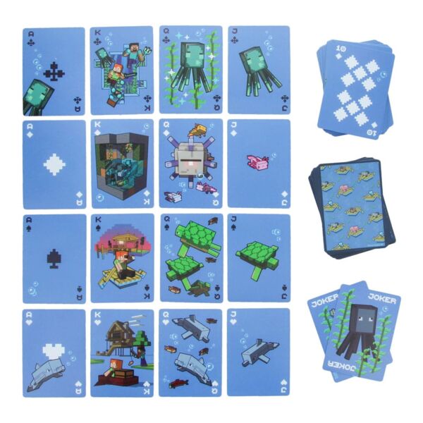 Baraja de Cartas Naipes Waterproof Minecraft