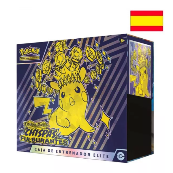 SV8 Elite Trainer Box Pokémon TCG Escarlata y Púrpura Chispas Fulgurantes (Spanish)