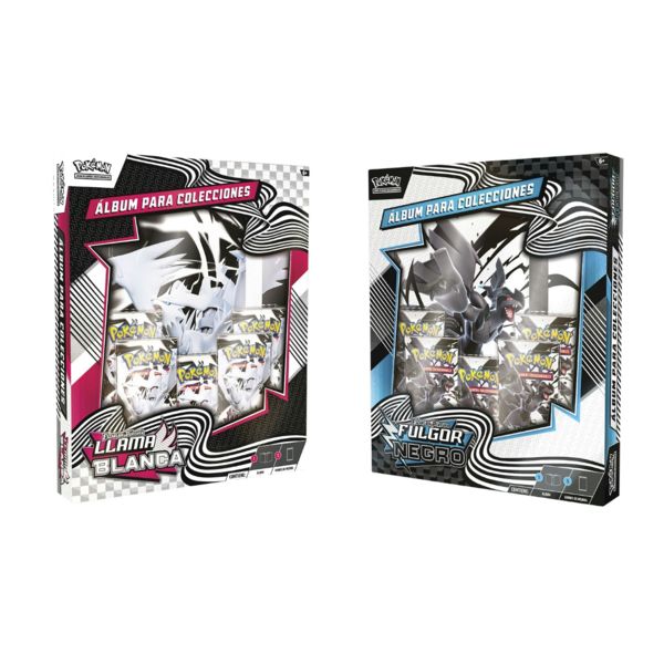 Colección Álbum Pokémon TCG Escarlata y Púrpura: Fulgor Negro y Llama Blanca (Español)