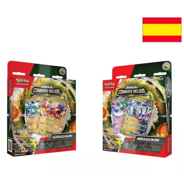 Coleccion Pokemon TCG Baraja de Combate Deluxe Koraidon - Miraidon (Español)