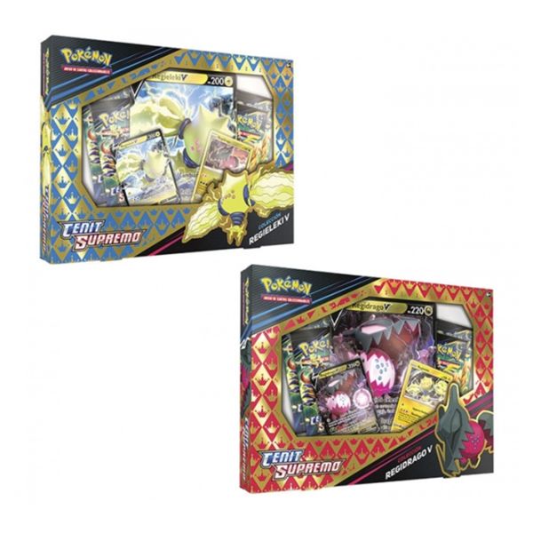 Coleccion Pokemon TCG Cenit Supremo - Reglieleki o Regidrago V Box (Español)