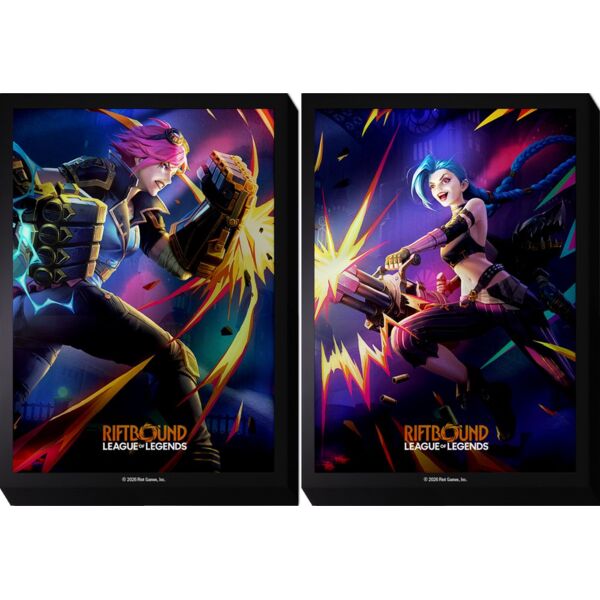 Fundas Art Sleeves VI & Jinx Vendetta Riftbound - League Of Legends TCG (Pack 100)
