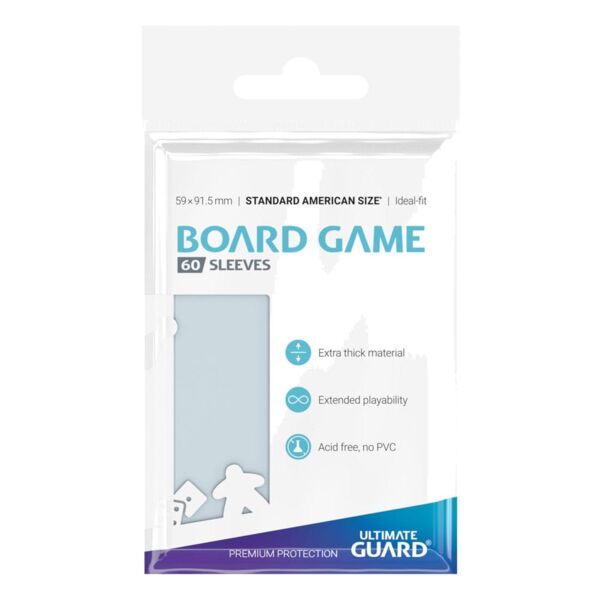 Standard American Board Game Card Sleeves Ultimate Guard (Pack of 60)