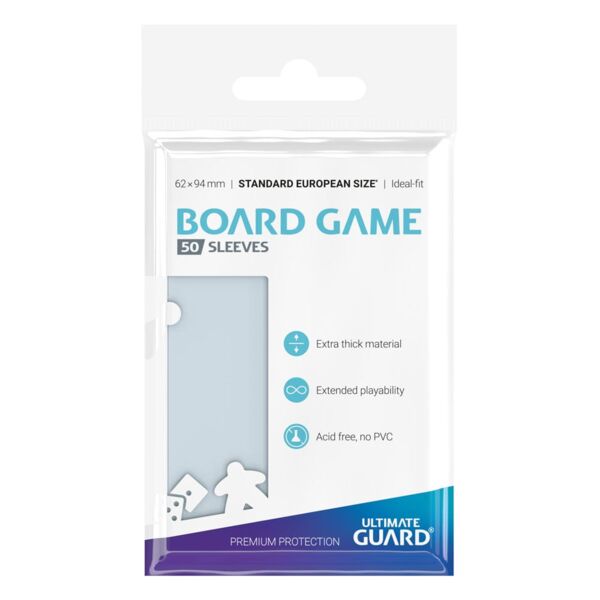 Fundas Cartas Juego de Mesa Standard European Ultimate Guard (Pack 50)