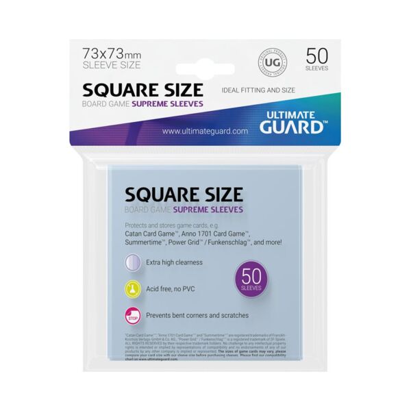 Fundas Cartas Juego de Mesa Supreme Square Size Ultimate Guard (Pack 50)
