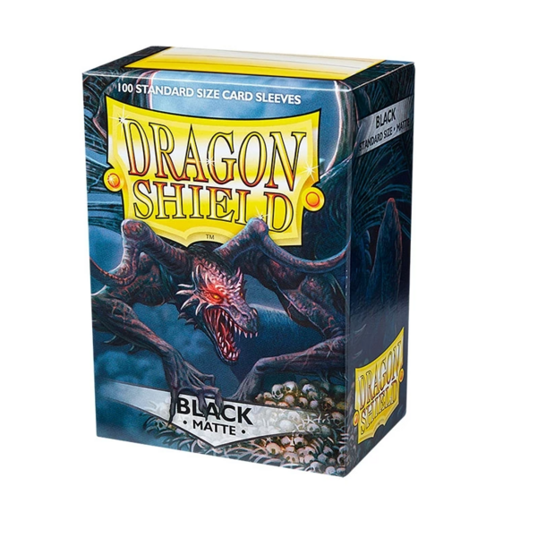 Fundas Estándar Black Matte Dragon Shield (Pack 100)