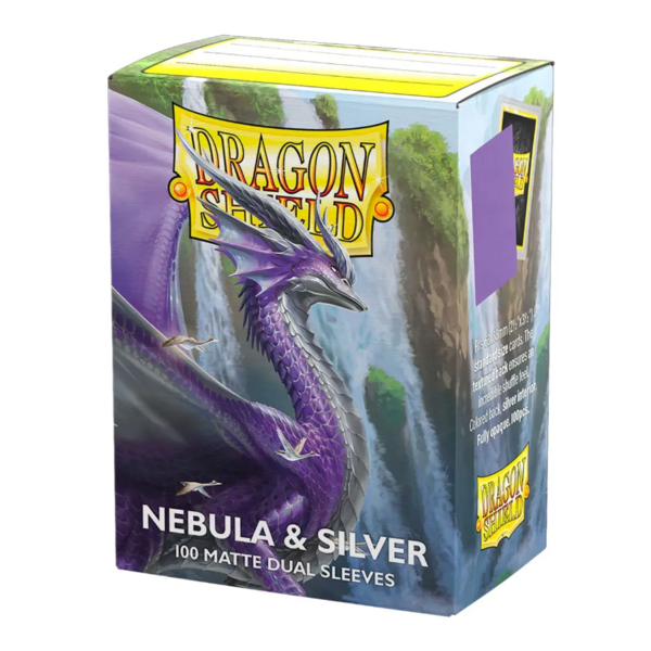 Fundas Estándar Nebula & Silver Matte Dual Dragon Shield (Pack 100)