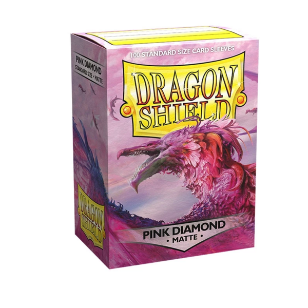 Fundas Estándar Pink Diamond Matte Dragon Shield (Pack 100)