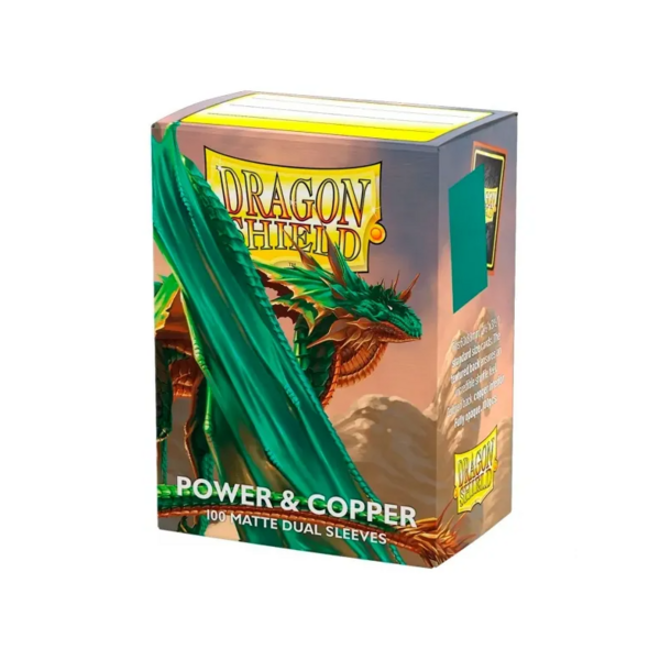 Power & Copper Matte Dual Standard Card Sleeves Dragon Shield (Pack 100)