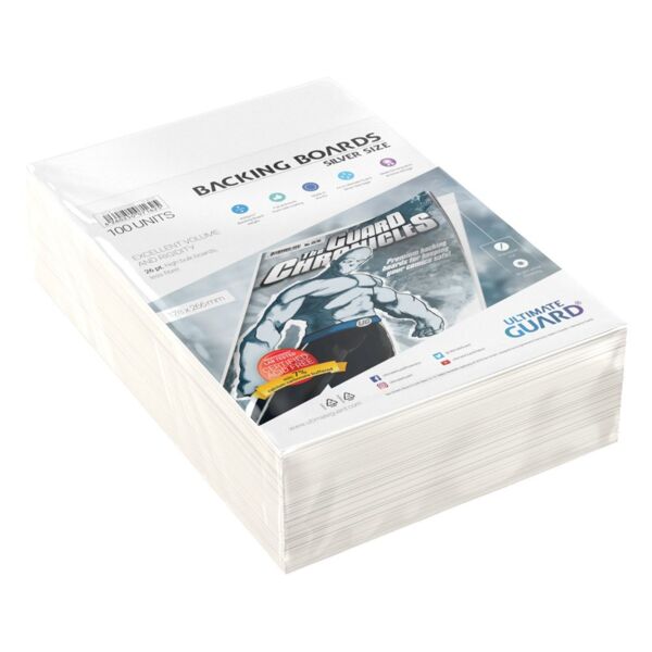 Comic Silver Size Backing Boards Ultimate Guard (Pack of 100)
