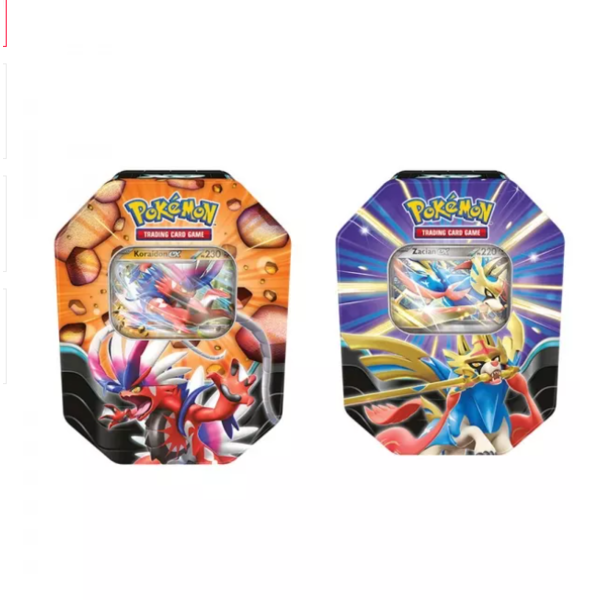 Pokémon TCG Scarlet and Purple Prismatic Evolutions Summer Tin ex Cans (Spanish)