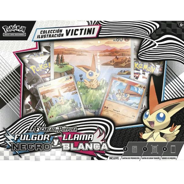 Victini Illustration Collection Pack Pokémon TCG Scarlet and Violet: Black Bolt y White Flare (Spanish)