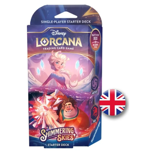 Starter Deck Disney Lorcana Amethyst Ruby Shimmering Skies - Inglés