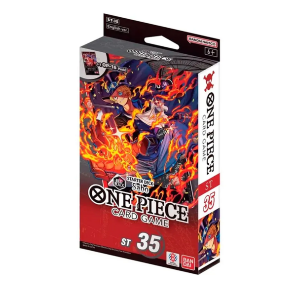 Red-Black Sabo One Piece Card Game Starter Deck [ST-35]