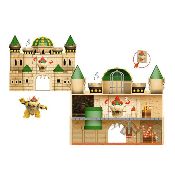 Bowser Castle Deluxe Figure World of Nintendo Super Mario